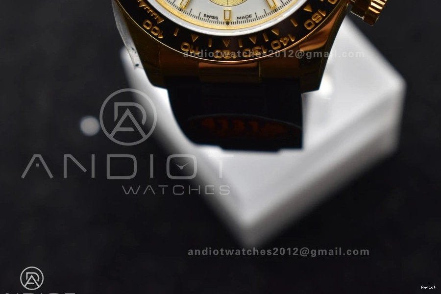 126518 White Oysterflex QF Edition on (Weighted) Daytona Strap V6 Best 1:1 Dial SH4131 1203